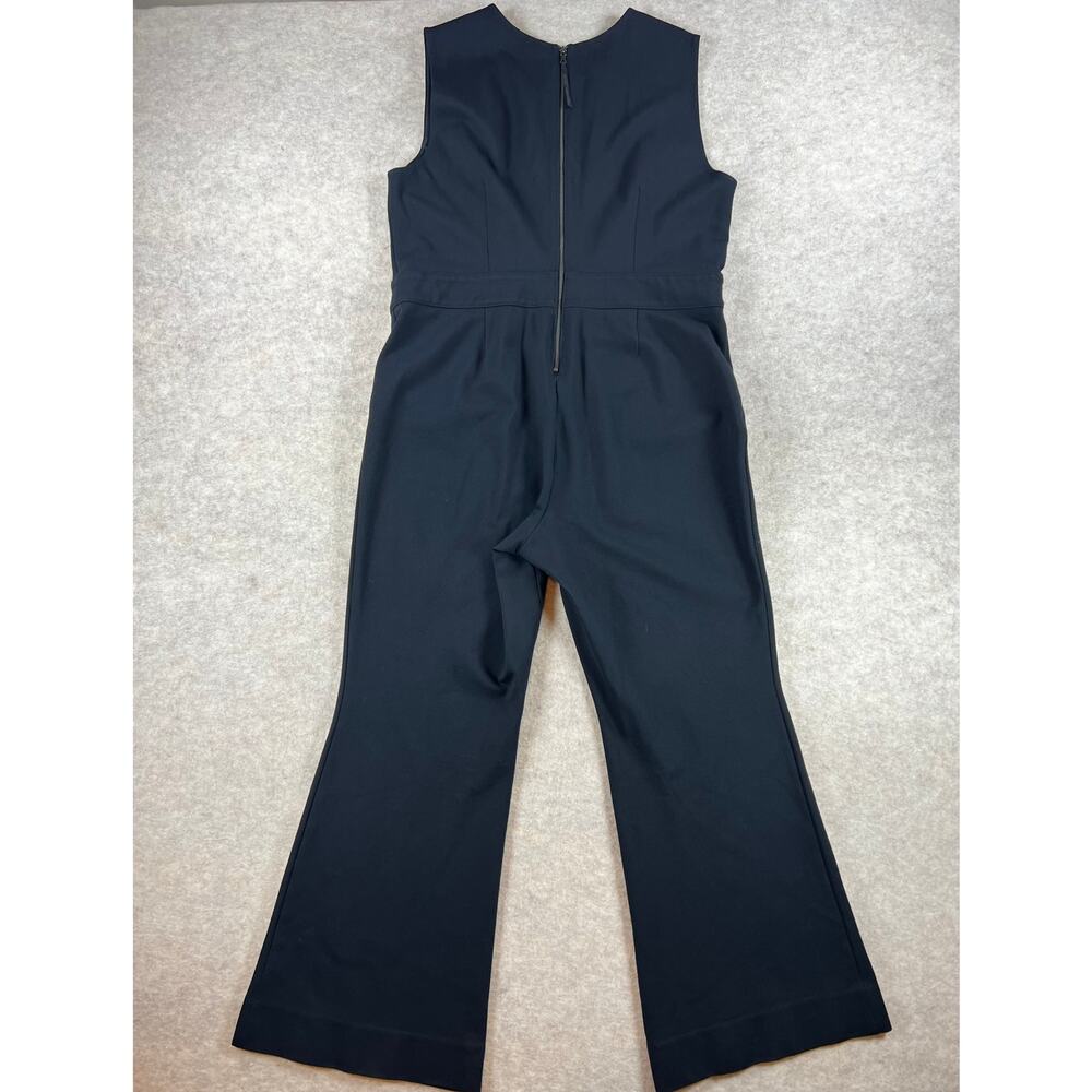 Spanx The Perfect Sleeveless Jumpsuit Black Ponte Flare Stretch 20383Q Size XL - Picture 3 of 9